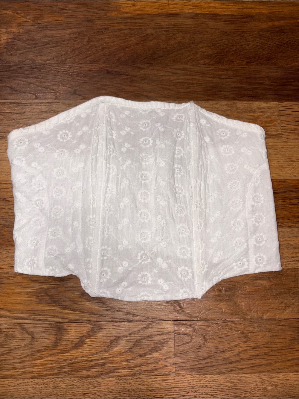 BEVERLY AND BECK white eyelet corset